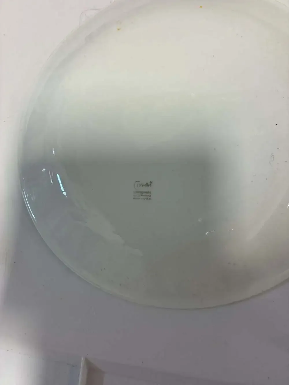 Vintage Corelle Snowflake Blue Dinner Plate (Q9-3) - ,